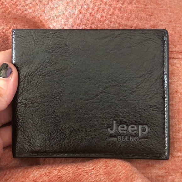 Jeep Handbags - NEW Jeep Vegan Leather Bifold Black Logo Wallet ID Cards Bill